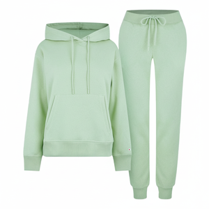 Logo personnalisé femmes grande taille survêtement en coton respirant tenue décontracté solide toutes les couleurs ensembles hiver fabriqué sur mesure - Product Image 1