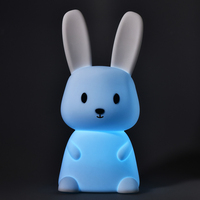 Lampe LED Super Lapin Mignon Rechargeable USB Portable pour Chambre Bébé, Veilleuse Douce, Cadeau Idéal - Meilleure Vente