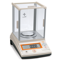 Balance de laboratoire LCD haute précision HUAZHI 100g/1mg avec coque inférieure en alliage d'aluminium, personnalisable OEM, balance pour bijoux