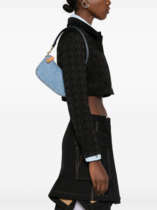 Blue Women's <span class=keywords><strong>Swinger</strong></span> Denim Indigo Crossbody 20 Bolso de hombro de alta calidad Bolso de mano Diseñador de moda para niña Fiesta de compras - Product Image 2