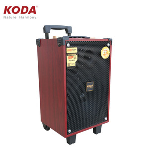 Altavoces de madera de alta potencia <span class=keywords><strong>Koda</strong></span> de 10 pulgadas, altavoz portátil para fiesta, altavoz portátil de madera, Control remoto inalámbrico - Product Image 2