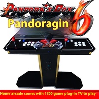 Boîte au trésor 3D au clair de lune WiFi Console de jeu d'arcade à pièces Double manette Mini console de télévision à domicile pour enfants en plastique