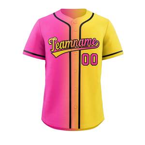 Chemises de baseball brodées personnalisées pour hommes femmes 260g uniformes sérigraphiés lourds longue longueur avec logo de l'équipe - Product Image 4