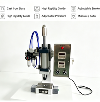 Máquina de Perfuração Pneumática com Curso Ajustável, Interruptor Manual e Automático, Usada para Estampagem, Rebitagem e Montagem por Pressão de Metais