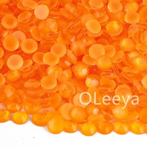 Cristales de Estrás al por Mayor de Fábrica OLeeya, Color Amarillo, Parte Posterior Plana, Sin Fijación en Caliente, Fijación en Frío para Accesorios de Ropa - Product Image 5