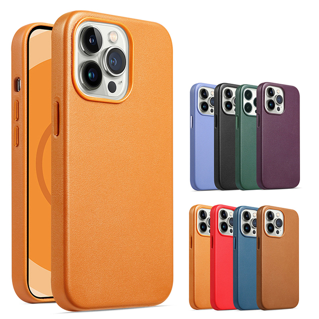 luxury magnetic safe leather case for iphone 11 12 13 14 15 pro max pu leather mobile back cover cases