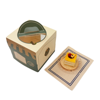 Boîte à gâteau personnalisée avec impression de marque, estampage à chaud sur mesure et fenêtre transparente en PET, emballage alimentaire haut de gamme pour pâtisseries, gâteaux, cadeaux