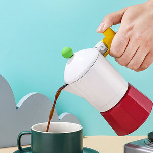Fábrica al por mayor estilo italiano estufa de inducción de aluminio portátil Espresso <span class=keywords><strong>cafetera</strong></span> Moka Pot - Product Image 3