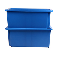 Conception de boîte solide emboîtable de boîte de stockage de plateau de poisson en plastique robuste pour les activités du marché de Fishport