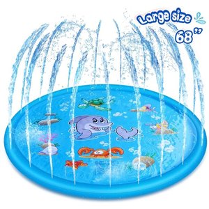 वापस यार्ड बच्चों को पानी Inflatable छिड़काव, inflatable छिड़क और छप खेलने चटाई खिलौना - Product Image 2
