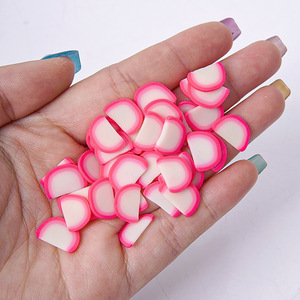 PVC simulated carrot slices, 3g pack, simulated fruit accessories, DIY <b>slime</b> filler, simulated vegetable carrot slices. - Product Image 3
