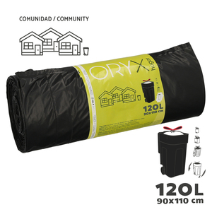Sacchi per la Spazzatura Facili da Chiudere, 120 Litri, Rotolo da 10 Sacchi - Product Image 2