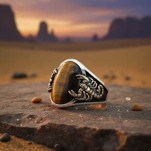 925K Sterling <b>Silver</b> Scorpion <b>Men</b> <b>Ring</b> - Product Image 3