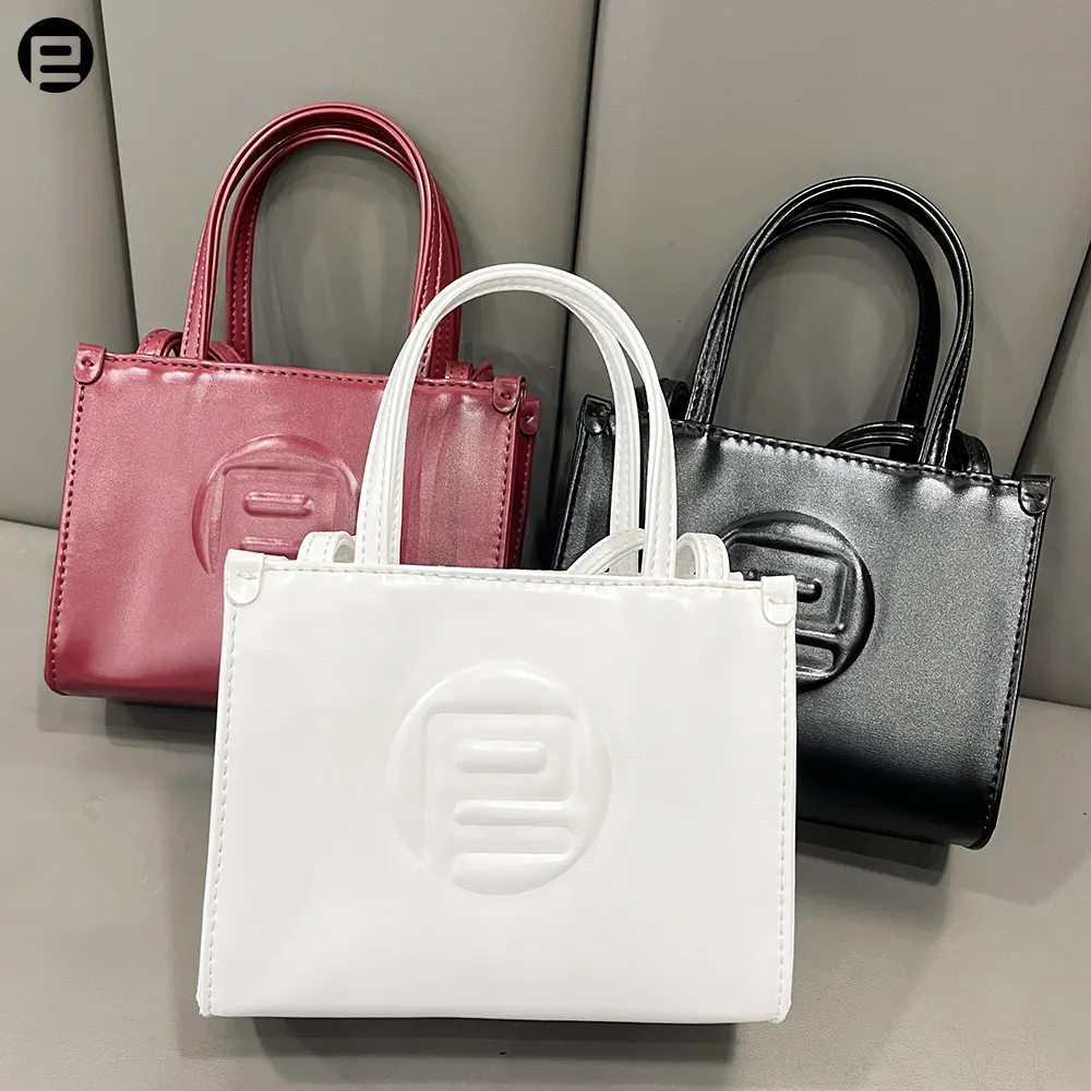 PETREL Wholesale Designer Factory OEM Custom Logo Printing Fashion Lady PU Leather Women Tote Bag