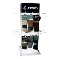 Magasin de détail personnalisé panneau de mousse Forex en plastique présentoir crochet de sol en PVC présentoir pour chaussettes