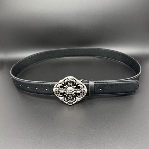 Cinturón Cruzado para Hombre Estilo Punk Hip Hop <span class=keywords><strong>CH</strong></span>, Hebilla de Aleación, Diseño Moderno, 3.5cm de Ancho, Decoración para Jeans - Product Image 4