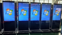 Layar LCD Sentuh untuk Iklan di Hotel, Toko, dan Ruangan Dalam Ruangan, Ukuran 43, 49, dan 55 Inci, Model Kios Berdiri, Monitor Signage