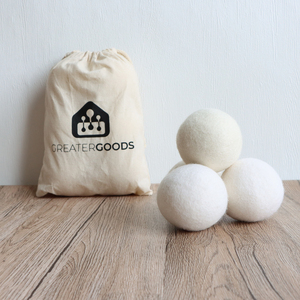 Bolas secas orgánicas de lana natural duraderas ecológicas reutilizables de moda con bolsa de algodón 3 + Count 40g Reduce el tiempo de secado - Product Image 5