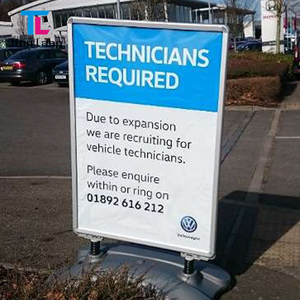 TianLang TianLangPrint-G Soporte grande para carteles de aluminio para exteriores con estante de exhibición de base de agua para carteles - Product Image 2