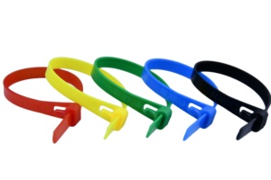 도매 7.2*200mm 공장 가격 좋은 품질 출시 재사용 가능한 나일론 케이블 넥타이 플라스틱 타이 스트랩 플라스틱 와이어 타이 - Product Image 2