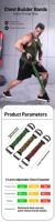 Set de Boxeo de Alta Resistencia, Multifuncional, para Entrenamiento de Velocidad, Agilidad y Fuerza de Brazos, Ajustable, con Tubo de Látex Natural y Resistencia de PU