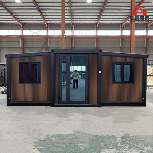 Maisons préfabriquées modernes de conteneur de 20 pieds de luxe pour les résidences modulaires de conception plate de construction immobilière extérieure - Product Image 1