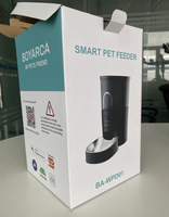 Mangeoire automatique WiFi pour animaux de compagnie avec Tuya Smart Life APP Timer Black 3L Distributeur automatique de nourriture pour chat Fonctionne avec Google Smart Home Products