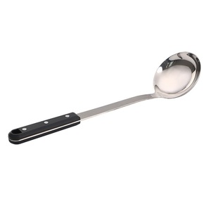 Black Pearl Stainless Steel Spatula With Abs <b>Handle</b> For Cooking Stir Frying Soup Serving Thickened Non Stick <b>Pan</b> Use - Product Image 2