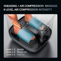 Système de chauffage circulant KASJ, bain de pieds massant avec contrôle de la minuterie, seau de trempage, bain de pieds 500W, certifié CE/CQC, gris/vert