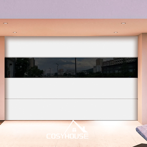 Puerta de Garaje Moderna de Vidrio con Puerta de Paso, Puerta de Garaje de Aluminio con Vista Completa para Casa, Comercial, Personalizada - Product Image 6