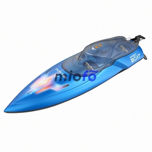 เรือแข่งความเร็วสูงสำหรับสระว่ายน้ำและทะเลสาบ LED 2.4กิกะเฮิร์ตซ์เรือแข่ง25กม./ชม. พร้อมแบตเตอรี่แบบชาร์จไฟได้เรือ RC ของเล่น - Product Image 2