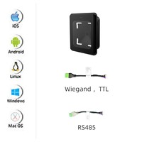 Pemindai Kode QR Mini Portabel Feocey FC8130 dengan Antarmuka USB, Pembaca Barcode untuk Gudang