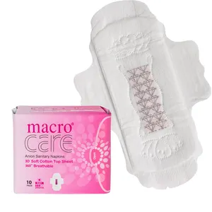 Makro Pflege Serviette feminine Pads, kostenlose Probe Damen binden Dame Bio-Baumwolle