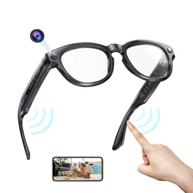 Smart Sunglass Camera WiFi AI Assistant BT 5.4 Glasses Auto Color Changing Lens IP67 Waterproof Magnetic Charging Real-time