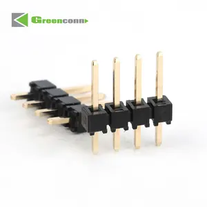 Pcb pin header Socket testa maschio 2.54MM singola fila 10 20 40 Pin Dip tipo 1.27 MM connettore intestazione singolo