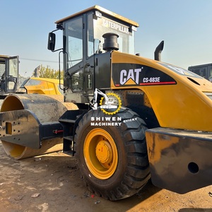 Rodillo compactador de gato de segunda mano con certificación CE EPA, máquina compactadora de rodillo vibratorio de carretera Caterpillar 683, máquina compactadora de máquina de compactador de 2 y 2 ", 2" - Product Image 2
