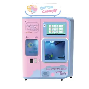 Custom Machine Commercial Cotton Candy Maker Latest Sweet Floss Flower Cotton Vending Automatic Cotton Candy Machine