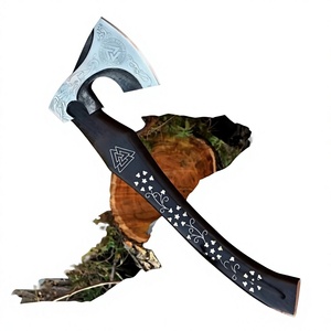Hacha tradicional para cortar leña con cabeza de acero al carbono y mango de madera maciza para cortar leña y trabajos de jardinería. Hacha a precio de mayorista. - Product Image 5