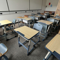 Ensemble d'école primaire unique personnalisé bureau et chaise d'étudiant pour salle à manger chambre salon-mobilier scolaire