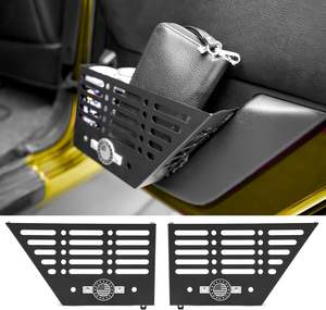 صندوق تخزين معدني للباب الخلفي لسيارات جيب رانجلر JK/JKU موديلات 2007-2018، صندوق تخزين قابل للإدخال في اللوح الجانبي للبابين، إكسسوارات - Product Image 1