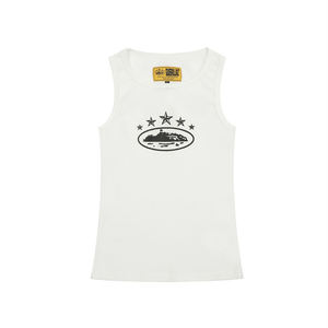 Chaleco de Algodón de Punto Unisex de Lujo al por Mayor, Estilo Casual de Diseñador de Marca Famosa, Material 100% Algodón, Camisetas sin Mangas - Product Image 3