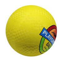 Ballon de terrain de jeu gonflable bleu très vendu, 8,5 pouces, en caoutchouc, certifié ISO9002, option de logo personnalisé pour les sports scolaires