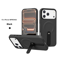 Étui de téléphone compatible avec iPhone 18pro, support rotatif invisible, coque de protection magnétique en cuir pour Apple 15/16