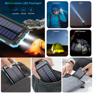 Power Bank <span class=keywords><strong>Solare</strong></span> Impermeabile a Ricarica Rapida per Cellulare Mini Power Bank Ricaricabile <span class=keywords><strong>Solare</strong></span> 10000MAH - Product Image 3