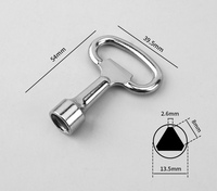 Clé universelle YH20 de marque YH en gros pour compteurs d'eau, armoires de commande et serrures – Acier antirouille – Service OEM