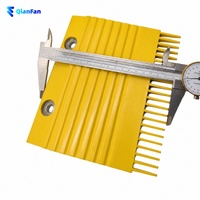 Pièces de rechange pour segment de dents de plaque de marchepied d'escalator en plastique jaune haute résistance