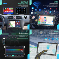 Hikity pour VW Seat Skoda Passat Golf Polo Magotan 9 ''6 + 128G Android Car Audio Autoradio Wireless Carplay/Android Auto GPS/WiFi