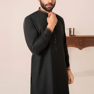 Shalwar Kameez de Algodón Hecho a Medida de Alta Calidad para Hombre, Ropa de Fiesta, Últimos Diseños, Color Sólido, Sin Arrugas, Secado Rápido - Product Image 6