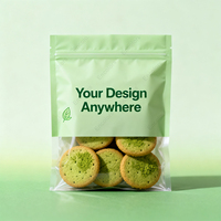 Pochette refermable en plastique imprimée personnalisée à 3 joints latéraux pour le pain, les gâteaux, les biscuits et autres produits cuits au four