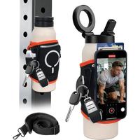 Bolsa Magnética Personalizada para Botella de Agua de Gimnasio con Bolsillo para Teléfono y Porta Tarjetas para Uso en el Gimnasio, Venta al Por Mayor de Fábrica